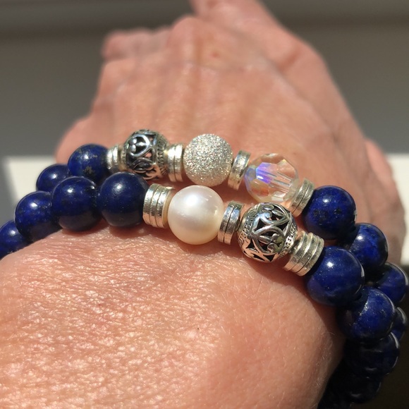 Lori D Designs Jewelry - Lapis Lazuli Beaded Bracelets